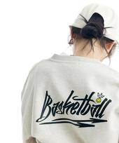Cream Soda Lab Basketball Arc Big Logo Sweatshirt Oatmeal General L