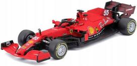Bolid f1 ferrari sf21 #55 sainz kask bburago 1:43