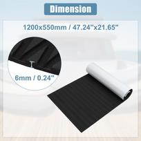 UXCELL 1200x550mm EVA Faux Teak Decking Sheet Mat Non-Slip Self-Adhesive for Boat Yacht Marine Deck Pad RV Car Trunk Flooring juoda