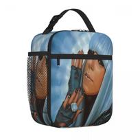 Bestselling Lady Gaga Paul Meijering Ruffled Foldable Lunch Bag Auto Travel Neoprene Lunch Bag One Size