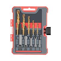 Screw Extractor Set, 10Pcs Easy to Out Bolt Extractor Set, Drill Bit Extractor 1
