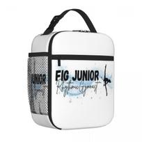 Bestselling FIG Junior Rhythmic Gymnast Blue Black Plain Design Meal Prep Bag Park Picnic Insulated Food Bag One Size