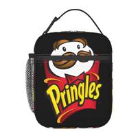 Potato Crisps Chips Pringles Print Insulated Lunch Bag for Women Children Leakproof Food Boxes Thermal Lunch Box Tote One Size