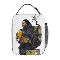 Death Stranding Drawing Insulated Lunch Bag Large Lunch Container Thermal Bag Tote Lunch Box Work Outdoor Food Handbags One Size