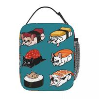 Sushi Frenchie Dog Insulated Lunch Bag French Bulldog Food Box Leakproof Thermal Cooler Lunch Box Work One Size