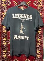 Legends Are Born In August Tennis Graphic T-Shirt Vintage Size L S