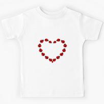 Lady Bug Heart Kids T-Shirt 150