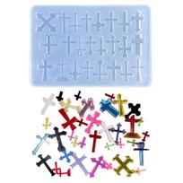 Crucifix Mold Shaker Resin Mold Filler Silicone Quicksand Shaker Filling Mold 1