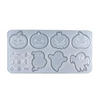 Pumpkin Ghost Quicksand Mold Keychain Hanging Pendant Epoxy Mold for Diy Craft 1 gryna