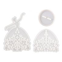 Dancing Girl Jewelry Holder Mold Epoxy Mold DIY Resin Craft Making Silicone Mold 1