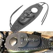 Motociklo kuro bako dangtelio panelės pagalvėlė priekinė krepšio dėklas Harley Sportster 883 XL1200 PU odos juodos gray