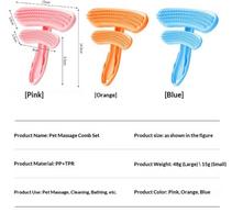 Scalp Massage Brush Soft Silicone Scrubber Double Sided Handheld Infant Cat Shower Bath Massager Silicone Bath Brush