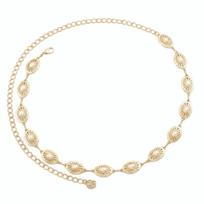 Minimalist Bohemian Body Chain Retro Luxury Body Chain Metal Chain Waist Belt  Festival Gift balta