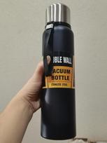 Russian 1L Sport Thermos Vacuum Flask Food Grade Stainless Steel 600ml 800ml 1000ml 1300ml Capacities Grip for Business Gifts 1L juoda