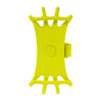 Silicone Shockproof Bicycle Phone Holder Strap geltona