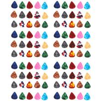 100PCS Celluloid Celluloid Plectrums 0.46mm Thin Gauge Guitar Picks Thin  For Guitar