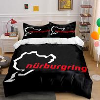 Track outline and  Nürburgring . Bedding sets Duvet cover sets Duvet covers Pillowcases(1*Duvet Cover 2*Pillowcases without duvet insert) 135x200cm