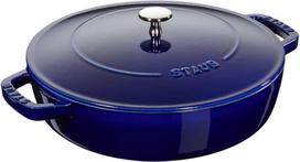 STAUB Ketaus keptuvė su dangčiu 24 cm, mėlyna