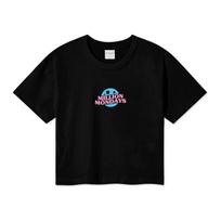 Million Day Million Ping-Pong Crop T-Shirt Jet Black/M