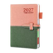 A5 2027 Schedule Book Convenient Time Management Planner Agenda Planner Notebook  Business rožinė žalia spalva
