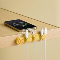 Cord Management Wire Cable Holder Cable Fixed Clip Wire Organizer Holder  Earphone geltona