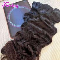 SDD Brazilian Remy Bundles Vendors Luxury Indian Raw Hair Unprocessed 100% Brazilian Virgin Cuticle Hair Vendors (Highlight,Body Wave&4"-40" Please Inquire) paryškinti spalva
