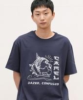 Camel Walk Dazed Buddha Short Sleeve T-Shirt (Navy) Navy/M