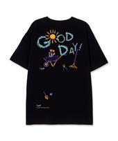 Astral Projection Good Day Supima Cotton Round Neck Short Sleeve T-Shirt_Black L