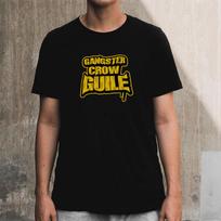 Doldol Gangster Guile_T-Shirts_14 Gangster Crow Guile Hip-Hop Graffiti Character Graphic Design T-Shirt Black/S