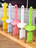 1 random color silicone oil brush, heat-resistant edible oil brush, suitable for cooking tools, home baking tools, oil bottles, etc. 1pc