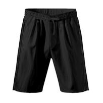Loose Men's Summer Shorts 5-Inch Sporty Beachwear American Style Zipper Side Open Hip Hop Loose Fit Polyester Fiber S juoda
