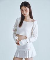 Poyeong Pocket Crop Knit Ivory Ivory/Os