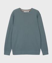 Basic House Uni Supima Semi-Overfit Round Neck Knit Mint Lwkt2101 Mt/090