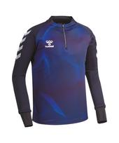 Hummel Half-Zipper Jersey T-Shirt - Navy (Hm-3211) 2Xl(105)