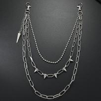 New Fashion Body Chain Trend Metal Spike Pocket Chain Men Accessory Personalized Jewelry sidabras