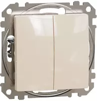 2 klavišų jungiklis Schneider Sedna Design SDD113105 (pilkas)