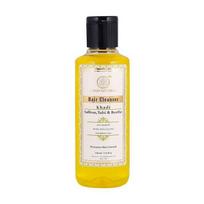 Natūralus šampūnas nuo pleiskanų su šafranu, tulsi ir ritha (210 ml), Šafranas, Tulsi ir Reetha Plaukų Valiklis, Khadi Natural 210ml