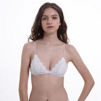 Europe and The United States New Sexy French Lace Without Steel Ring Bra Thin Section Anti-bump Underwear Female S