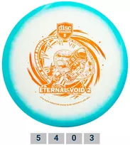 Blue Diskgolfo diskas Midrange Driver C-LINE GLOW HORIZON MD4 Eternal Void 2 Clear/Mėlyna