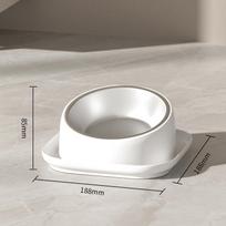 Pet Food Bowl 15 Degrees Slope Safeguard Neck Anti-Ant Cat Feeder Anti-overturning Non-Slip Bowl for Dogs Cats Puppy Kitten
