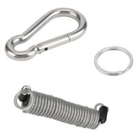 Coiled Breakaway Cable for Trailer Safe PVC Coating Safe Trailer Cable Heavy Duty Trailer Breakaway Cable for Vehicles sidabras