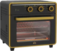 Elektrinė krosnelė Koduva Mini orkaitė, 20 l, 1400 W, juoda+auksinė