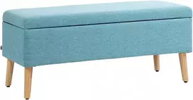 Aosom Sėdimoji su daiktadėže, mėlyna, 110 x 39 x 45 cm