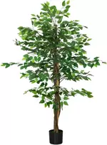 Koduva Dirbtinis fikuso medis, 150 cm, žalias, su vazonu