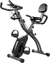 Koduva Sulankstomas gulimasis treniruoklis su LCD monitoriumi, Bluetooth, širdies ritmo jutikliu, pasipriešinimo juosta, juodas, 105 x 53,5 x 109 cm