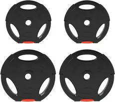Koduva 4 dalių svorio diskų rinkinys, 2 x 10 kg ir 2 x 5kg, juodas