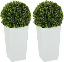 Koduva 2 vnt dirbtinių eukaliptų kamuolio formos augalų rinkinys, 65 cm, žalias