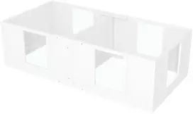 Koduva Šuniukų gardas, baltas, 164 x 80 x 48 cm