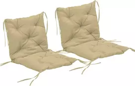 Koduva 2 vnt. sėdynės pagalvėlių rinkinys, 98 x 50 cm, khaki, poliesteris, 8 cm