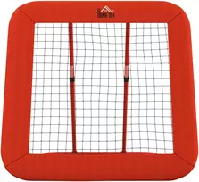 Koduva Futbolo atšokimo tinklas, reguliuojamas, sulankstomas, metalinis rėmas, raudonas, 128 x 118 x 108-120 cm